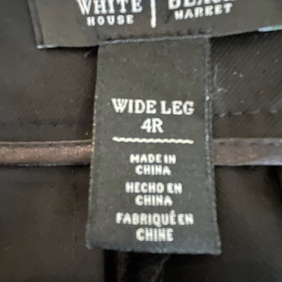 WHBM 4 R Wide Leg Black Legacy Great Used Condition Pants - Picture 5 of 12